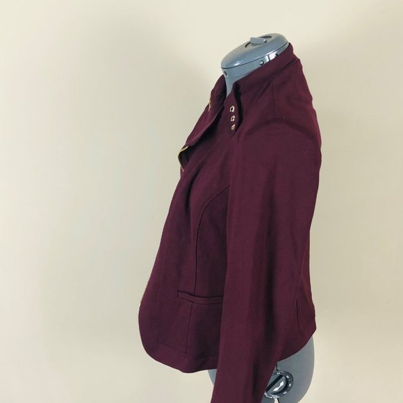Anne Klein Unique Metal Blazer Size M NWT - Picture 3 of 6